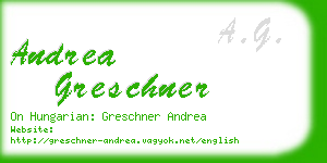andrea greschner business card